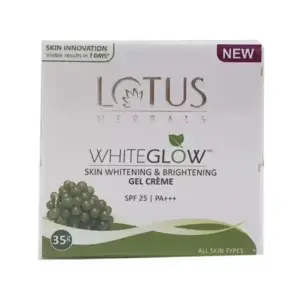 Lotus Herbals Whiteglow Skin Whitening and Brightening Gel Cream 35g