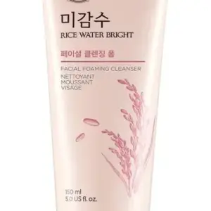 Rice Water Bright Cleansing Foam 100ml | Face Wash for Glowing Skin, Korean Skin Care Products, For All Skin Types