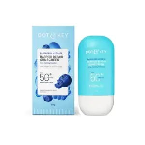 Dot & Key Blueberry Hydrate Barrier Repair Sunscreen SPF50+ With Hyaluronic And Ceramides PA+++ 80g •
