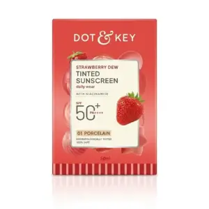 Dot & Key Strawberry Dew Tinted Sunscreen SPF 50+ Dailly Wear - 01 Porcelain