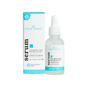 Nature Beauty Hyaluronic 1% & Glycolic Acid 2% Serum Size: 30ml