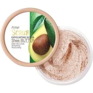 Fenyi Shea Butter Body Scrub Exfoliating Cream Body Treatment Whitening Smooth 100gm