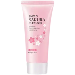 LAIKOU Japan Sakura Face Wash Foam Cleanser Soft Brush Deep Cleansing-50gm