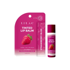 Lilac Tinted Lipbalm With SPF 15 - Strawberry Bliss Size: 4.5 gm