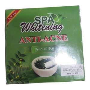 Spa Whitening facial kit 4 in 1 combo (scrub+cream+Jel+pack)