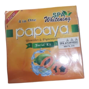 Spa Whitening Facial Kit Gold 4-in-1 Combo – Scrub + Cream + Gel + Pack