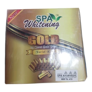 Spa Whitening facial kit Gold 4 in 1 combo (scrub+cream+Jel+pack)